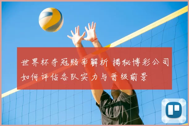 世界杯夺冠赔率解析 揭秘博彩公司如何评估各队实力与晋级前景